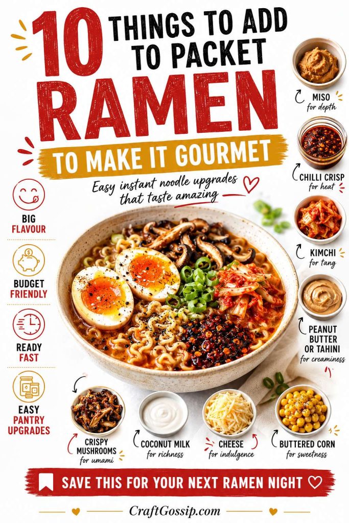 10 Things To Add To Packet Ramen Noodles To Make Them Gourmet