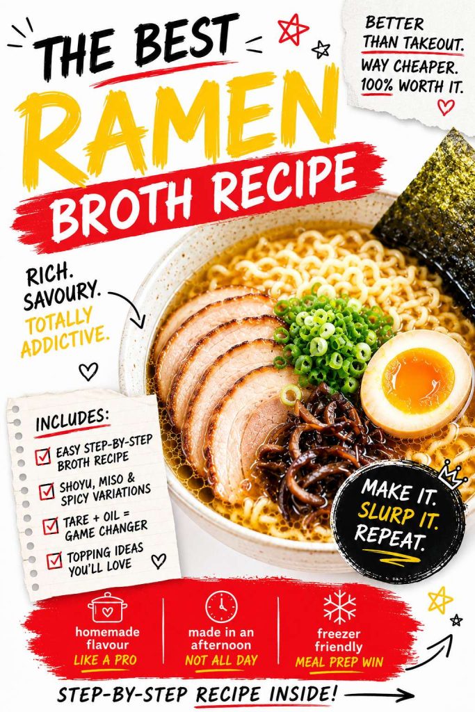 Best Ramen Broth Recipe: Rich, Savoury And Easier Than Tonkotsu