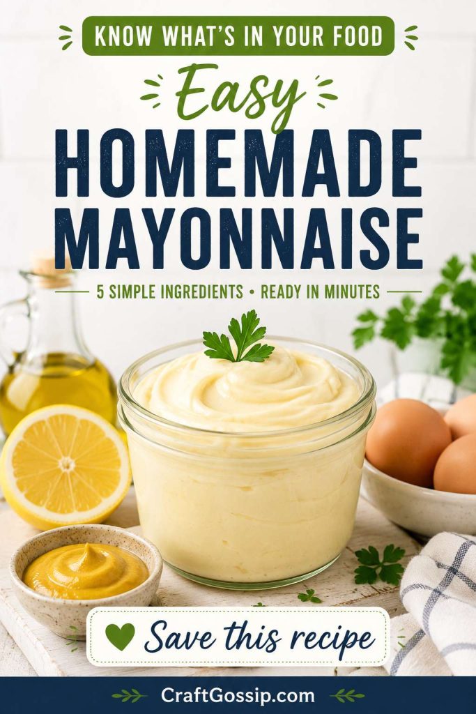 Easy Homemade Mayonnaise Recipe – Know Exactly What’s in Your Food