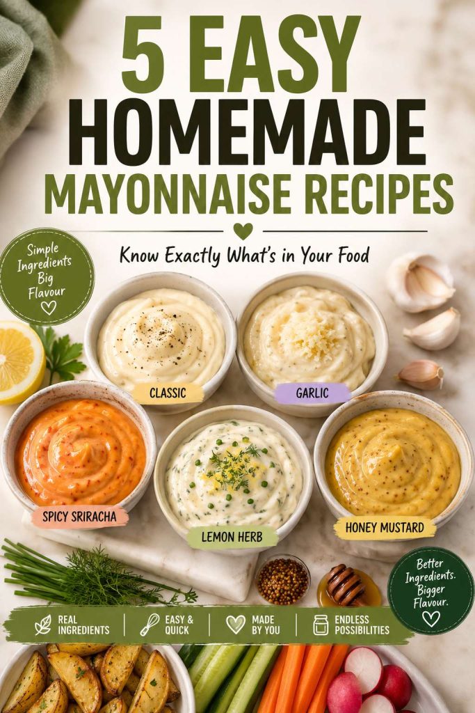 5 Easy Homemade Mayonnaise Recipes- Know Exactly What’s in Your Food