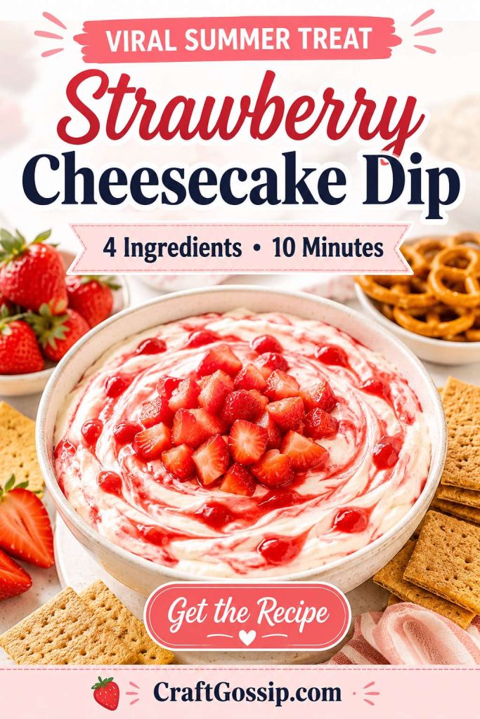 Strawberry Cheesecake Dip – The Unofficial Dip of Summer