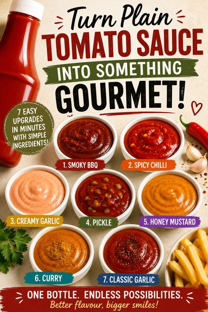 7 Easy Ways to Upgrade Plain Tomato Sauce From a Squeezy Bottle