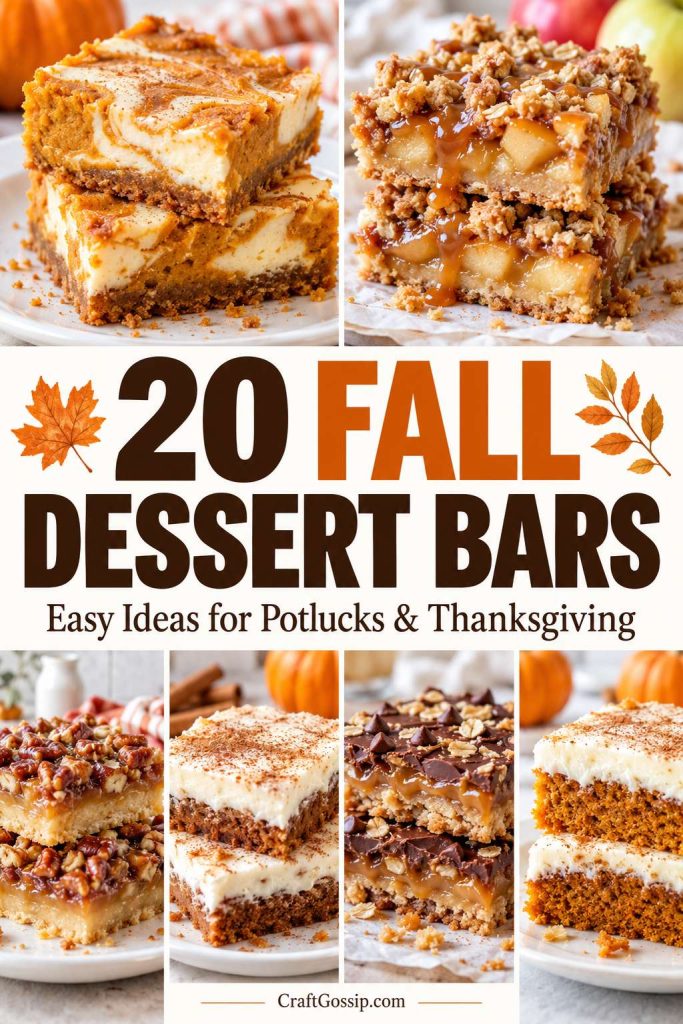 20 Fall Dessert Bar Recipes for Potlucks and Thanksgiving